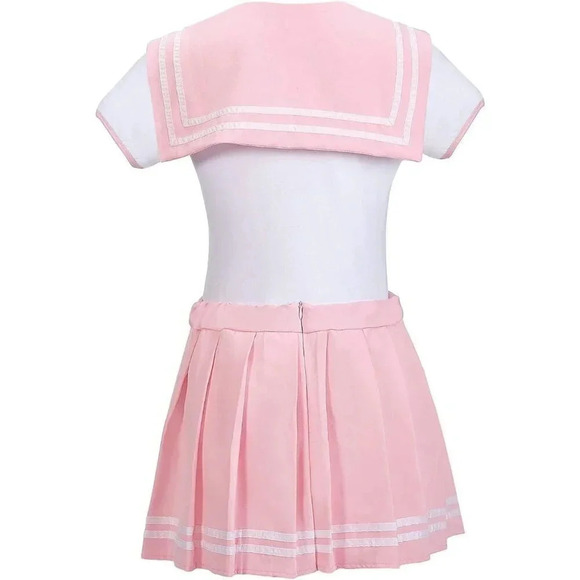Cotton Romper Pajamas Pink Bodysuit Cosplay Magical  Onesie Skirt Set - Picture 7 of 7